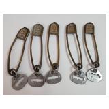 Vintage Laundry Pin Tags Lot