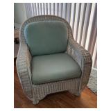 Henry Link Wicker Armchair with Cushions