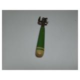 Vintage Can Opener Green Handle