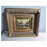 Small Paris Street Scene Painting