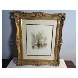 G. Harvey Signed Print "Trolleys on Broadway"