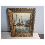 G. Harvey Print Western Night Scene