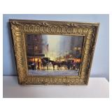 G. Harvey Winter Cityscape Framed Print