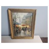 G. Harvey Art Print "Flower Vendor, Boston"