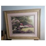Framed Sznajd Garden Landscape Print