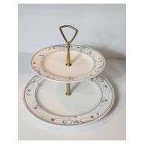 Mikasa Intaglio "Annette" Two-Tiered Tray