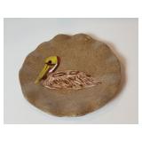 Handmade Pelican Ceramic Dish