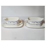Mikasa Intaglio Annette Gravy Boats, Set of 2
