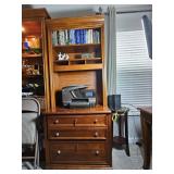 Stanley Secretary Desk with File Cabinets