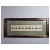 Framed Golf Swing Progression Artwork