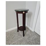Green Granite Top End Table