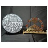 Menorah Collectibles and Wall Hanging