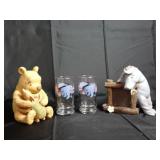 Disney Pooh & Eeyore Figurines, Eeyore Glasses