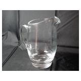 Heavy Clear Glass Pitcher