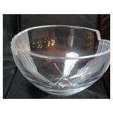 Frosted Glass Golf-Themed Bowl