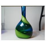 Evolution Blue and Green Swirl Vase
