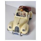 Vintage Car Figurine with Passengers