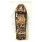Vintage Santa Cruz Complete Skateboard. Unique Art