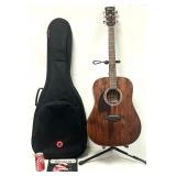 Ibanez acoustic guitar w/ case. Needs 1 string.
