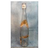 Garrett & Co Uranium Glass Wine Bottle