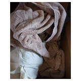 (2) Boxes of Kitchen Linens & Assorted Textiles