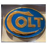 Colt Blue & Golden Belt Buckle