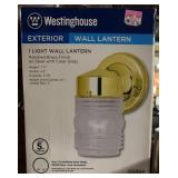 Westinghouse Exterior Wall Lantern, New in Box