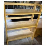 Wood Folding Bookshelf, 28" x 11.5" x 37" Tall
