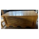 Wood Storage Chest, 35" x 20" x 15" Tall