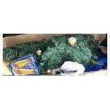 Miller Lite Lit Christmas Tree w/Garland &