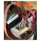Ulu Knife, Basket, Vintage Stapler & More