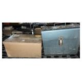 (2) Locking Metal Boxes, One Has Keys