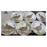 (6) Bird Dinner Plates