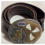 Western Barrel Racing Buckle & Belt