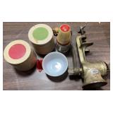 No.2 Meat Grinder, Vintage Thermos Containers &