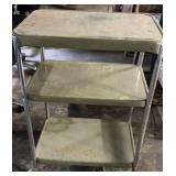 Vintage Metal Kitchen Cart, 16" x 22" x 30"