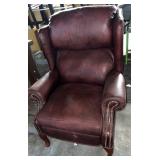 Lane Leather Wingback Reclining Chair, 32" Wide