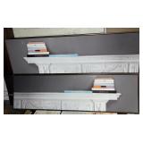 (21) Mantel & Books Framed Hotel Art