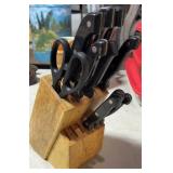 Set of Knives in Wood Block