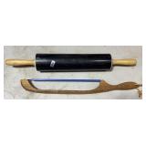 Rolling Pin & Bread Knife