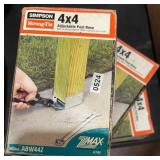 (3) Simpson Adjustable Post Bases, New in Box