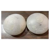 (2) Vintage Ceiling Light Globes