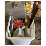 Laundry Basket w/Handsaw, Bird Houses & More