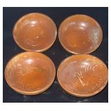 (4) Wood Salad Bowls