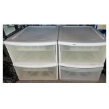 (4) Stacking Storage Drawers, 20"x16"x8.5"