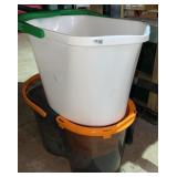 (2) Plastic Mop Buckets