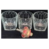(3) Crown Royal Glasses & Crown Pour Spout