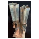 (3) Metal Star Candle Molds