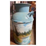 Painted 24" Milk Can by SF Randsen