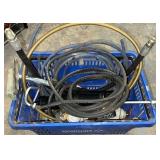 Hoses, Grease Gun & More in Tub